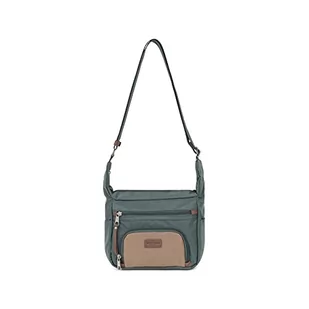 Hexagona Damska Garni Cuir de Vachette Paris kolekcja Matcha – zielony/piaskowy – z nylonu – Crossbody mała torba na ramię – torebka na ramię, wielokolorowa, dł. : 26 x wys.: 20 x P: 12 cm - Torebki damskie - miniaturka - grafika 1