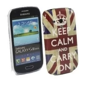 Patterns Samsung Galaxy S3 Mini Keep Calm And Carry On - Etui i futerały do telefonów - miniaturka - grafika 1