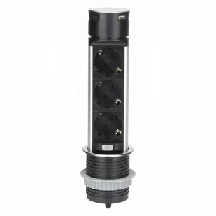 Gniazdo USB blatowe Orno czarny - Gniazdka elektryczne - miniaturka - grafika 1