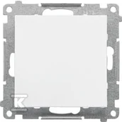 Wyłączniki światła i elektryczne - Łącznik krzyżowy bez piktogramu (moduł) 10 AX, 250 V~, szybkozłącza: Biały mat, SIMON55 - miniaturka - grafika 1