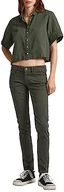Spodnie damskie - Pepe Jeans Damskie spodnie Soho, Zielony (oliwkowy), 27W / 28L - miniaturka - grafika 1