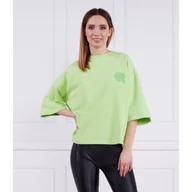 Bluzy damskie - Karl Lagerfeld Bluza ikonik 2.0 tonal | Relaxed fit - miniaturka - grafika 1