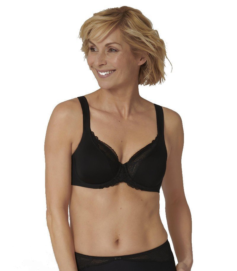 Triumph biustonosz z fiszbinami Modern Lace+Cotton W-95F