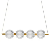 Lampy sufitowe - Wisząca lampa kule Brillant LP-3303/4L GD LED 20W 3000-6000K złoty - miniaturka - grafika 1