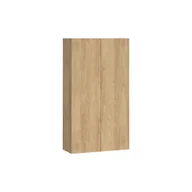 Szafki łazienkowe - Szafka łazienkowa wisząca Atrato 56x22x100 cm brązowa dąb Cersanit - miniaturka - grafika 1