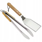 Akcesoria do grilla - Zestaw akcesoriów do grilla Campingaz Untesil Duo - Plancha Spatula and tongs bamboo handle - miniaturka - grafika 1