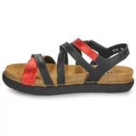 Sandały damskie - ART 1714 Rhodes, Sandały damskie, Nappa Black Red, 41 EU - miniaturka - grafika 1