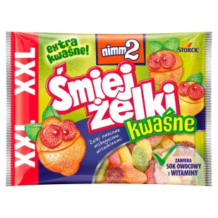 NIMM2 ŚMIEJŻELKI KWAŚNE 180G - Żelki - miniaturka - grafika 1