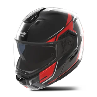 Kask Szczękowy Nolan N90-3 06 Sincrono Czarny/Czerwony/Biały MetalS - Kaski motocyklowe Kask Szczękowy Nolan N90-3 06 Sincrono Czarny/Czerwony/Biały MetalS - Kaski motocyklowe - miniaturka - grafika 1