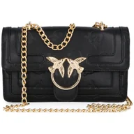 Torebki damskie - Elegancka Torebka Wizytowa Birds Stamp Czarna 1665# Black - miniaturka - grafika 1