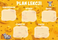 Szkolne artykuły papiernicze - Plan lekcji A5 Ser - miniaturka - grafika 1