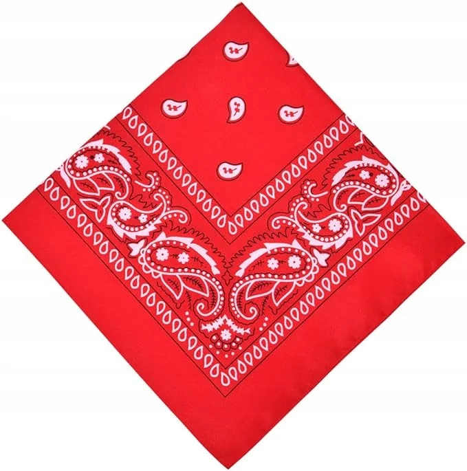 BANDANA OPASKA CHUSTA NA GŁOWĘ WŁOSY TWARZ PIRACKA RAP HIP-HOP RÓŻNE KOLORY