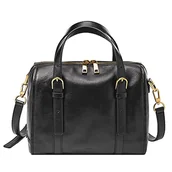 Torebki damskie - Fossil Carlie Satchel damski 25,4 cm dł. x 13,97 cm szer. x 20,32 cm wys, czarny, 25.4cm L x 13.97cm W x 20.32cm H - miniaturka - grafika 1