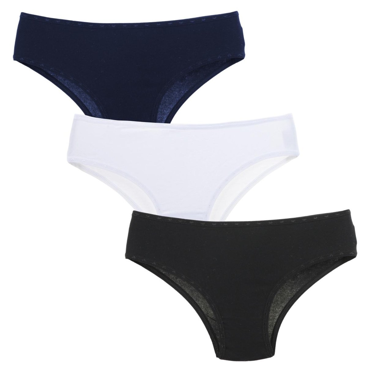 Figi Majtki Damskie Gładkie Brazyliany 3-Pak. Moraj Xl