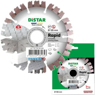 Tarcza diamentowa do cięcia betonu 125x22,23 mm Distar 10170085269 - Akcesoria do elektronarzędzi - miniaturka - grafika 1