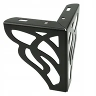 Meble modułowe i akcesoria - Nożka meblowa metalowa 13 cm czarna mat noga do mebli glamour do sofy - miniaturka - grafika 1