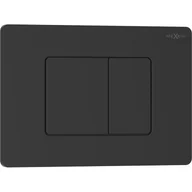 Przyciski spłukujące - Mexen Tex 05 przycisk spłukujący stal nierdzewna, czarny matowy - 6105-02 - miniaturka - grafika 1