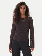 Bluzki damskie - Vero Moda Bluzka Kanya 10336176 Brązowy Regular Fit - miniaturka - grafika 1