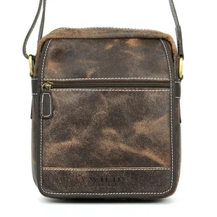 Listonoszka męska przecierana Wild Tiger brązowa - Torby męskie - miniaturka - grafika 1