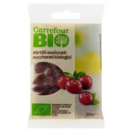 Bakalie - Carrefour Bio Ekologiczna żurawina suszona słodzona 30 g - miniaturka - grafika 1