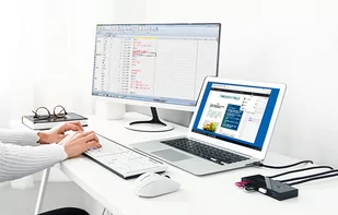 Przełącznik Switch Box UGREEN 30768B, USB 3.0 (czarny) - Kostki, złączki, wtyczki - miniaturka - grafika 3