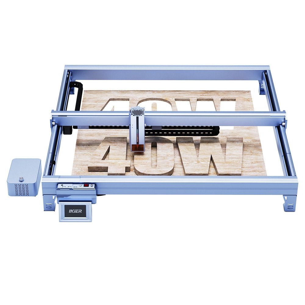 IKIER K40 MAX 40W Laser Engraver 850×800mm Large Area 600mm/s High-Speed 0 01mm Precision Dual Gear Laser 0 08×0 1mm Ult