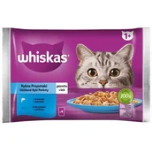 Mokra karma dla kotów - Whiskas Saszetka Galaretka Łosoś Tuńczyk 4x85g - miniaturka - grafika 1