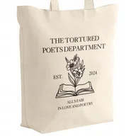 Torby i wózki na zakupy - Torba bawełniana z dnem na zakupy 42x38x10 Taylor Swift Dla Fanów - miniaturka - grafika 1