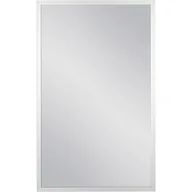 Lustra - Lustro łazienkowe prostokątne 50x80 cm srebrna rama - miniaturka - grafika 1