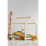 Łóżka dla dzieci i młodzieży - Łóżko dziecięce w kształcie domku z drewna sosnowego 90x200 cm Mila M – Adeko - miniaturka - grafika 1
