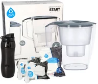 Dzbanki filtrujące - Dzbanek Dafi START STALOWY 4L + 2x filtr unimax + filtr magnezowy - miniaturka - grafika 1