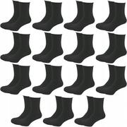 Skarpetki męskie - ZESTAW 15 par Skarpety BAMBUSOWE bezuciskowe czarne 43-46 antybakteryjne - miniaturka - grafika 1