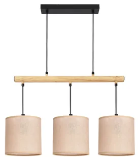 Nowoczesna lampa wisząca trzypunktowa beż+czarny - Z058 S0-W78 - Lampy sufitowe Nowoczesna lampa wisząca trzypunktowa beż+czarny - Z058 S0-W78 - Lampy sufitowe - miniaturka - grafika 1