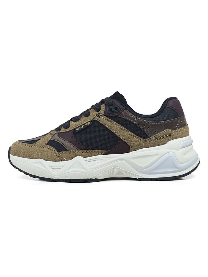 GAP Sneakersy w kolorze oliwkowo-granatowym