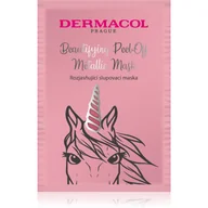 Maseczki do twarzy - Dermacol Beautifying Peel-Off Metallic Mask maska złuszczająca rozjaśniający - miniaturka - grafika 1
