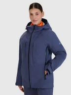 Kurtki i kamizelki sportowe damskie - 4F Kurtka trekkingowa membrana 20000 damska - szara L - miniaturka - grafika 1