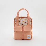 Plecaki - Reserved - Plecak w kwiaty - Pomarańczowy - miniaturka - grafika 1