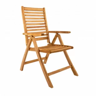 TAMAN NORFOLK FSC® - rozkładany fotel ogrodowy z drewna tekowego - Fotele i krzesła ogrodowe - miniaturka - grafika 1