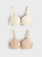 Biustonosze - Reserved - Biustonosz super push up 2 pack - złamana biel - miniaturka - grafika 1