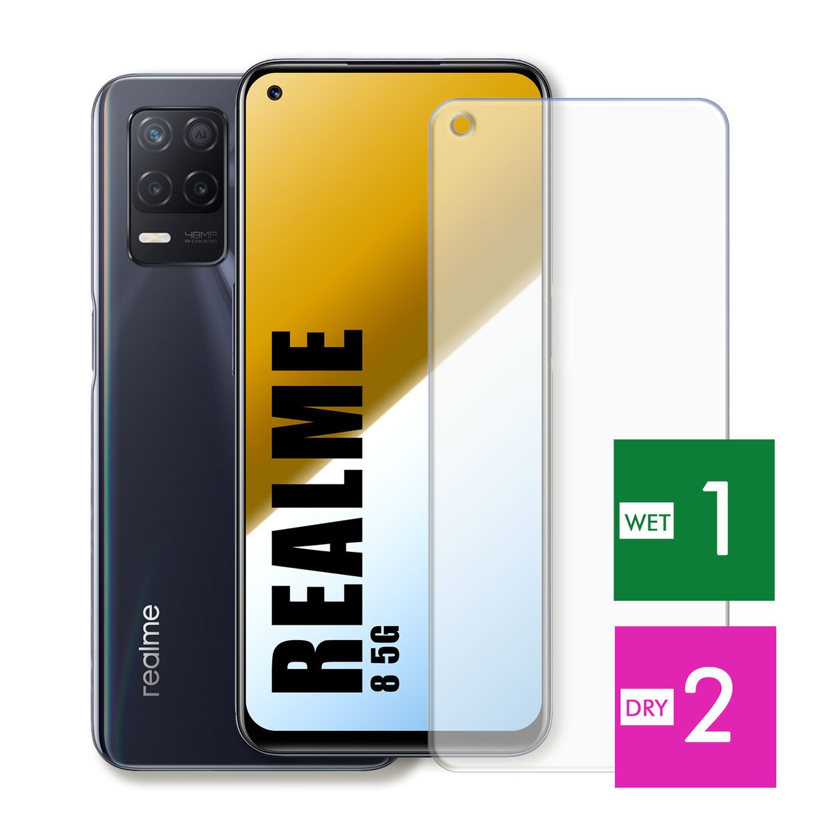 WZMOCNIONE SZKŁO DO REALME 8 5G 8S 5G SZYBKA HARTOWANE 9H JAKOŚĆ