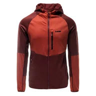 Bluzy sportowe męskie - Męska Bluza HI-TEC CAMIL M000150158 – Bordowy - miniaturka - grafika 1
