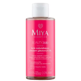 Miya Cosmetics Miya Beauty Lab tonik rozświetlający z kwasem glikolowym 5% 150ml - Toniki i hydrolaty do twarzy - miniaturka - grafika 1