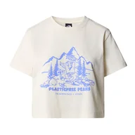 Koszulki sportowe damskie - Koszulka The North Face Nature 0A87E0QLI1 - biała - miniaturka - grafika 1