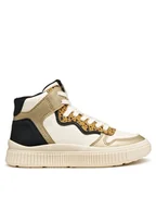 Buty dla dziewczynek - Geox Sneakersy J Laquinny J56M3B 054AJ C1M2U D Biały - miniaturka - grafika 1
