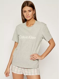 Koszulki i topy damskie - Calvin Klein Underwear T-Shirt 000QS6105E Szary Regular Fit - grafika 1