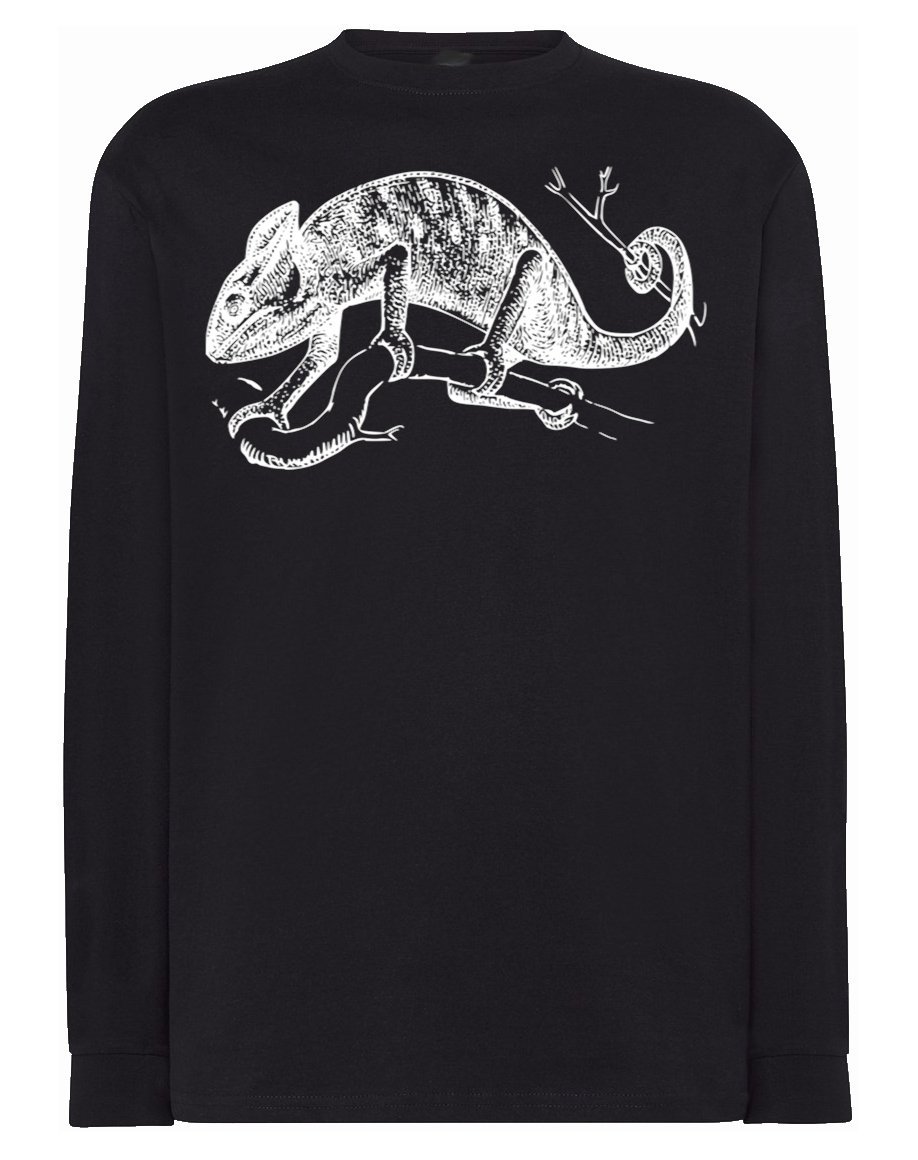 Longsleeve męski nadruk zwierzę KAMELEON r.S