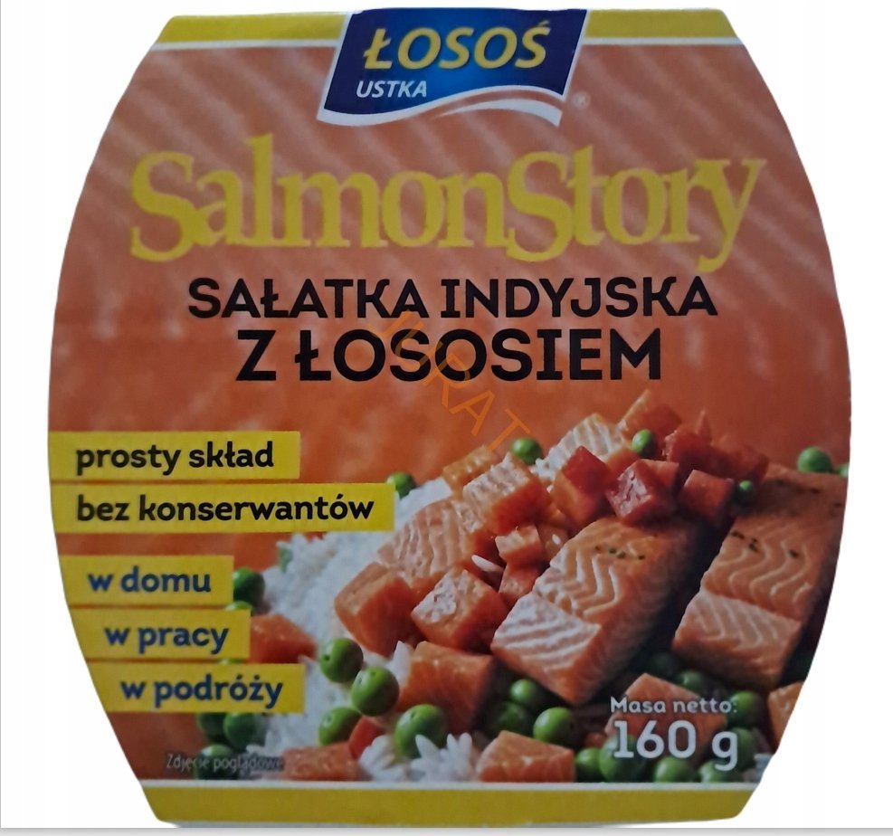 Sałatka Indyjska z Łososiem Łosoś Ustka 0,16 kg