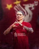 Podkładki pod mysz - PODKŁADKA POD MYSZ Nadruk 22x18cm Darwin Nunez Liverpool FC Tekst Prezent - miniaturka - grafika 1