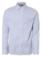 Koszule męskie - Tommy Hilfiger Koszula męska Mężczyźni Regular Fit Bawełna niebieski|biały w paski button down, XXL - miniaturka - grafika 1