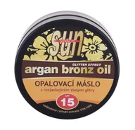 Balsamy i kremy do opalania - Vivaco Vivaco Sun Glitter Effect SPF15 Argan Bronz Oil 200 ml Preparat do opalania ciała - miniaturka - grafika 1
